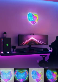 Nolo LED-Wandleuchte Heart B/H/T: ca. 45x38x9 cm