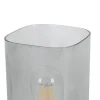 Nolo Tischleuchte Paige Rauch Glas B/H/L: ca. 9,5x20x9,5 cm E27 1 Brennstellen