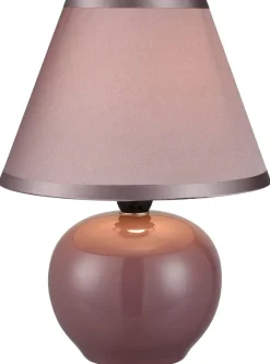 Nolo Tischleuchte Seline Keramik Stoff H: ca. 24 cm E14 1 Brennstellen