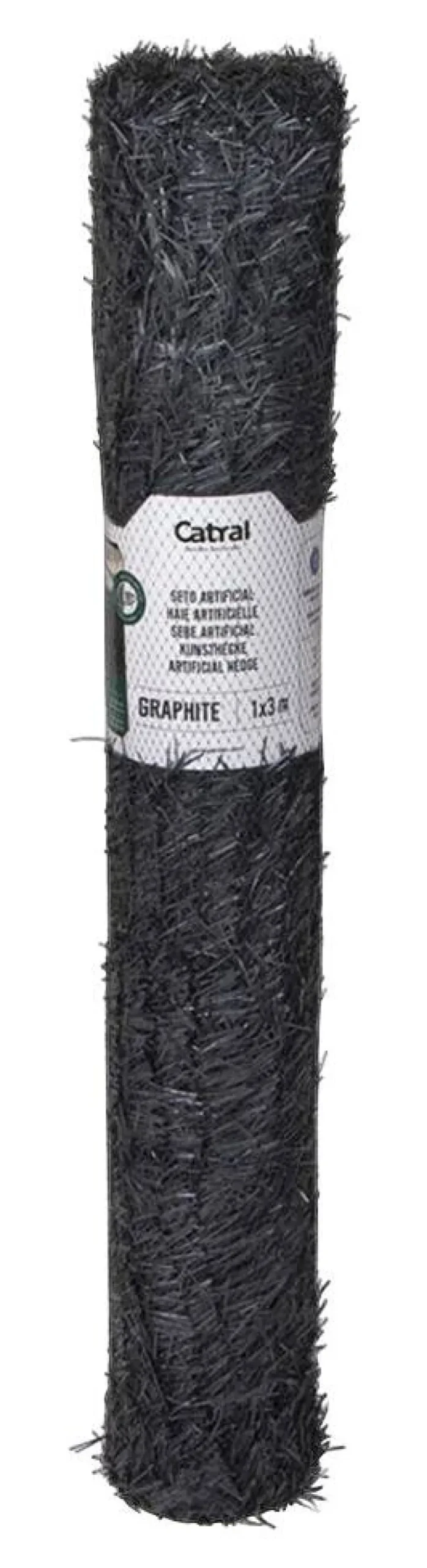 NORTENE Kunsthecke anthrazit PVC B/H/L: ca. 300x15x102 cm