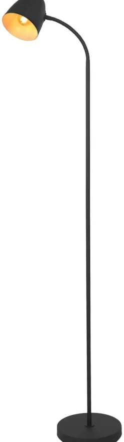 Nowa Stehlampe 40870108 schwarz Metall B/H/T/L: ca. 20x145x20x25 cm E14 1 Brennstellen