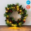 Näve Leuchten LED-Dekoartikel Noel grün Metall B/H/T: ca. 35x8x35 cm