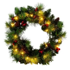 Näve Leuchten LED-Dekoartikel Noel grün Metall B/H/T: ca. 35x8x35 cm