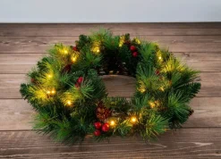 Näve Leuchten LED-Dekoartikel Noel grün Metall B/H/T: ca. 35x8x35 cm