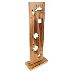 Näve Leuchten LED-Dekoleuchte natur Holz B/H/T: ca. 11x60x21,5 cm