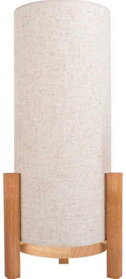 Näve Leuchten LED-Leuchten 5311427 natur Textil Holz B/H/T: ca. 22x48x22 cm null 1 Brennstellen