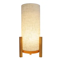 Näve Leuchten LED-Leuchten 5311427 natur Textil Holz B/H/T: ca. 22x48x22 cm null 1 Brennstellen