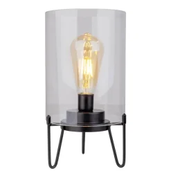 Näve Leuchten LED-Leuchten 5308422 schwarz Metall Glas B/H/T: ca. 15x28,5x15 cm 1 Brennstellen
