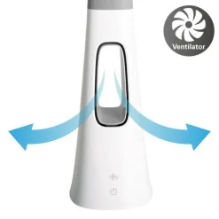 Näve Leuchten LED-Ventilatortischleuchte NV3187323 weiß Kunststoff B/H/T: ca. 10x40x12 cm null 1 Brennstellen