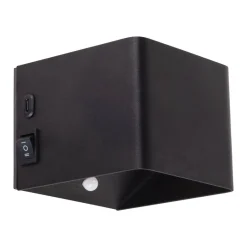 Näve Leuchten LED-Wandleuchte schwarz Metall B/H/T: ca. 10x8x10 cm