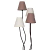 Näve Leuchten Stehlampe 2040911 braun Metall Textil B/H/T: ca. 34x138x43 cm 4 Brennstellen