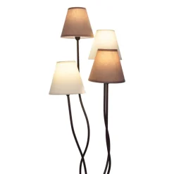 Näve Leuchten Stehlampe 2040911 braun Metall Textil B/H/T: ca. 34x138x43 cm 4 Brennstellen