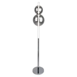 Näve Leuchten Stehlampe 2072042 Chrom Rauch Metall Glas H/D: ca. 149,7x25 cm