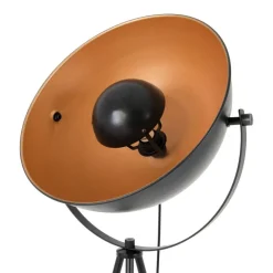 Näve Leuchten Stehlampe gold schwarz Metall B/H/T/D: ca. 55x150x55x55 cm E27 1 Brennstellen