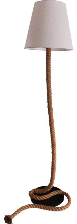 Näve Leuchten Stehlampe 2068227 natur Kunststoff Textil Metall B/H/T: ca. 40x165x40 cm 1 Brennstellen