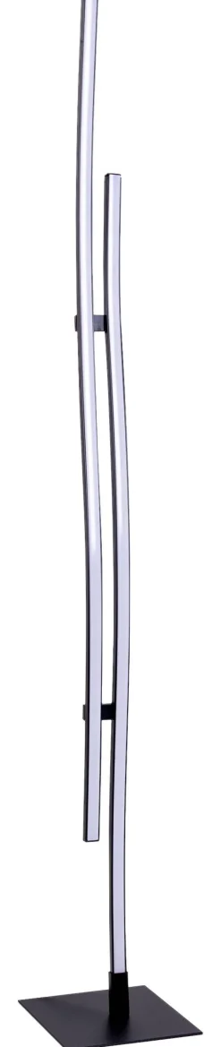 Näve Leuchten Stehlampe 2069722 schwarz Metall Kunststoff B/H/T: ca. 13x130x13 cm 2 Brennstellen