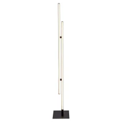 Näve Leuchten Stehlampe 2069722 schwarz Metall Kunststoff B/H/T: ca. 13x130x13 cm 2 Brennstellen
