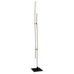 Näve Leuchten Stehlampe 2069722 schwarz Metall Kunststoff B/H/T: ca. 13x130x13 cm 2 Brennstellen