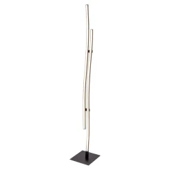 Näve Leuchten Stehlampe 2069722 schwarz Metall Kunststoff B/H/T: ca. 13x130x13 cm 2 Brennstellen