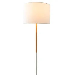 Näve Leuchten Stehlampe 2088023 weiß Textil Kunststoff Metall B/H/T: ca. 36x150x36 cm 1 Brennstellen