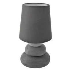 Näve Leuchten Tischleuchte 3045216 grau Keramik B/H/T: ca. 16x31x16 cm E14 1 Brennstellen
