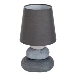 Näve Leuchten Tischleuchte 3045216 grau Keramik B/H/T: ca. 16x31x16 cm E14 1 Brennstellen
