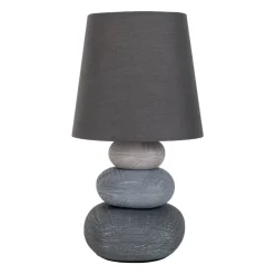 Näve Leuchten Tischleuchte 3045216 grau Keramik B/H/T: ca. 16x31x16 cm E14 1 Brennstellen