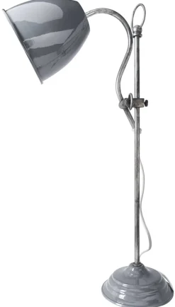 Näve Leuchten Tischleuchte 3110416 grau Metall B/H/T: ca. 19x53x13 cm E14 1 Brennstellen
