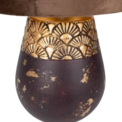 Näve Leuchten Tischleuchte tabak Keramik B/H/T/D: ca. 26x39x26x26 cm E27 1 Brennstellen