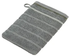 oh cosy Waschhandschuh Marta dunkelgrau Baumwolle B/L: ca. 16x22 cm