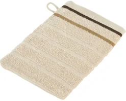 oh cosy Waschhandschuh Marta sand Baumwolle B/L: ca. 16x22 cm
