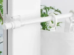 ondeco Bistrostange aura weiß Metall ausziehbar von ca. 85 bis 135 cm 1.0 Läufe