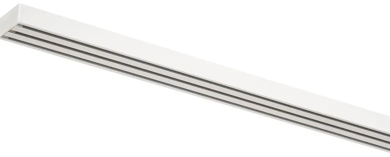 ondeco Gardinenschiene smart weiß Metall L: ca. 260 cm 3.0 Läufe