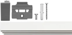 ondeco Gardinenschiene smart weiß Metall L: ca. 260 cm 3.0 Läufe