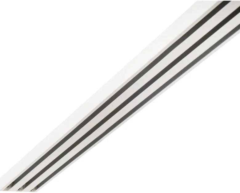 ondeco Gardinenschiene smart weiß Metall L: ca. 260 cm 3.0 Läufe