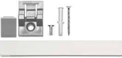 ondeco Gardinenschiene smart weiß Metall L: ca. 120 cm 1.0 Läufe