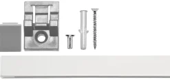 ondeco Gardinenschiene smart weiß Metall L: ca. 200 cm 1.0 Läufe