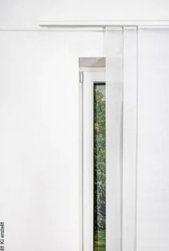 ondeco Gardinenschiene smart weiß Metall L: ca. 160 cm 3.0 Läufe
