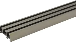 ondeco Gardinenschiene smart Edelstahloptik Metall L: ca. 210 cm 3.0 Läufe