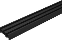ondeco Gardinenschiene smart schwarz Metall L: ca. 160 cm 1.0 Läufe