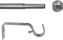 ondeco Stilgarnituren habito_rillball Edelstahloptik Metall ausziehbar von ca. 160 bis 280 cm 1.0 Läufe