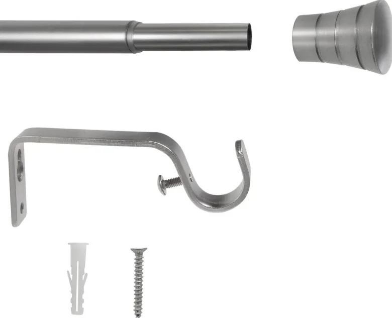 ondeco Stilgarnituren habito_rillmino Edelstahloptik Metall ausziehbar von ca. 160 bis 280 cm 1.0 Läufe