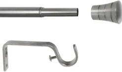 ondeco Stilgarnituren habito_rillmino Edelstahloptik Metall ausziehbar von ca. 120 bis 210 cm 1.0 Läufe