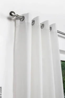 ondeco Stilgarnituren habito/ball-classic Edelstahloptik Metall ausziehbar von ca. 190 bis 360 cm 1.0 Läufe