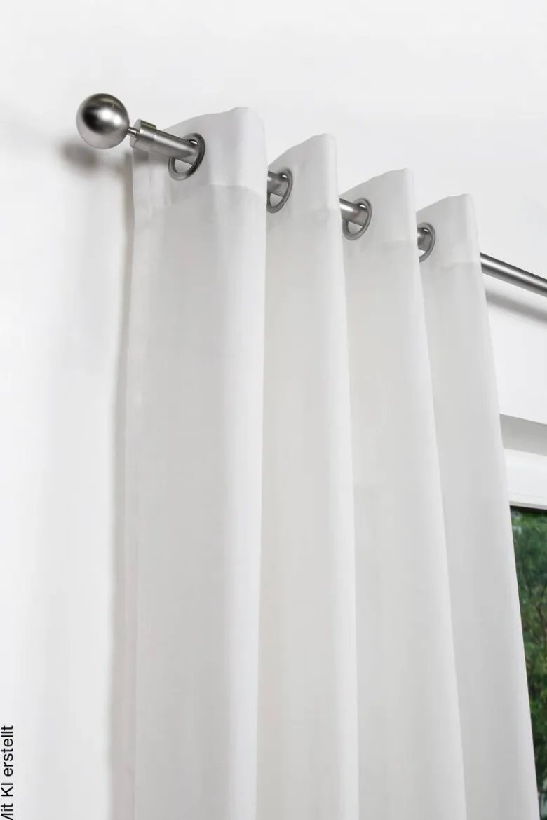 ondeco Stilgarnituren habito/ball-classic Edelstahloptik Metall ausziehbar von ca. 190 bis 360 cm 1.0 Läufe