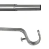 ondeco Stilgarnituren habito_rillball Edelstahloptik Metall ausziehbar von ca. 120 bis 210 cm 1.0 Läufe