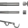 ondeco Stilgarnituren habito/ball-classic Edelstahloptik Metall ausziehbar von ca. 190 bis 360 cm 2.0 Läufe