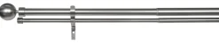ondeco Stilgarnituren habito/ball-classic Edelstahloptik Metall ausziehbar von ca. 190 bis 360 cm 2.0 Läufe