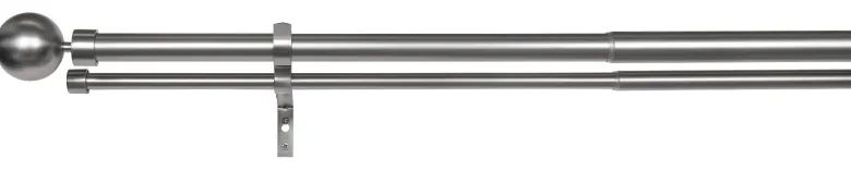 ondeco Stilgarnituren habito/ball-classic Edelstahloptik Metall ausziehbar von ca. 190 bis 360 cm 2.0 Läufe