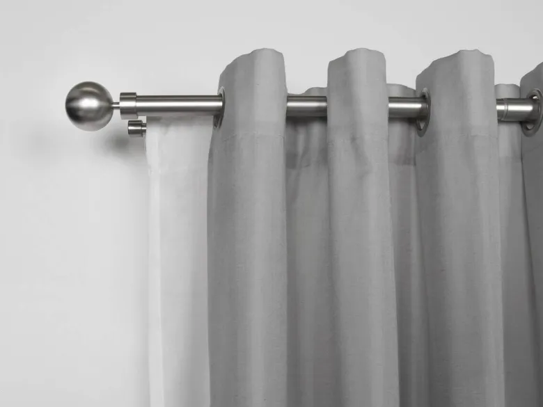 ondeco Stilgarnituren habito/ball-classic Edelstahloptik Metall ausziehbar von ca. 190 bis 360 cm 2.0 Läufe